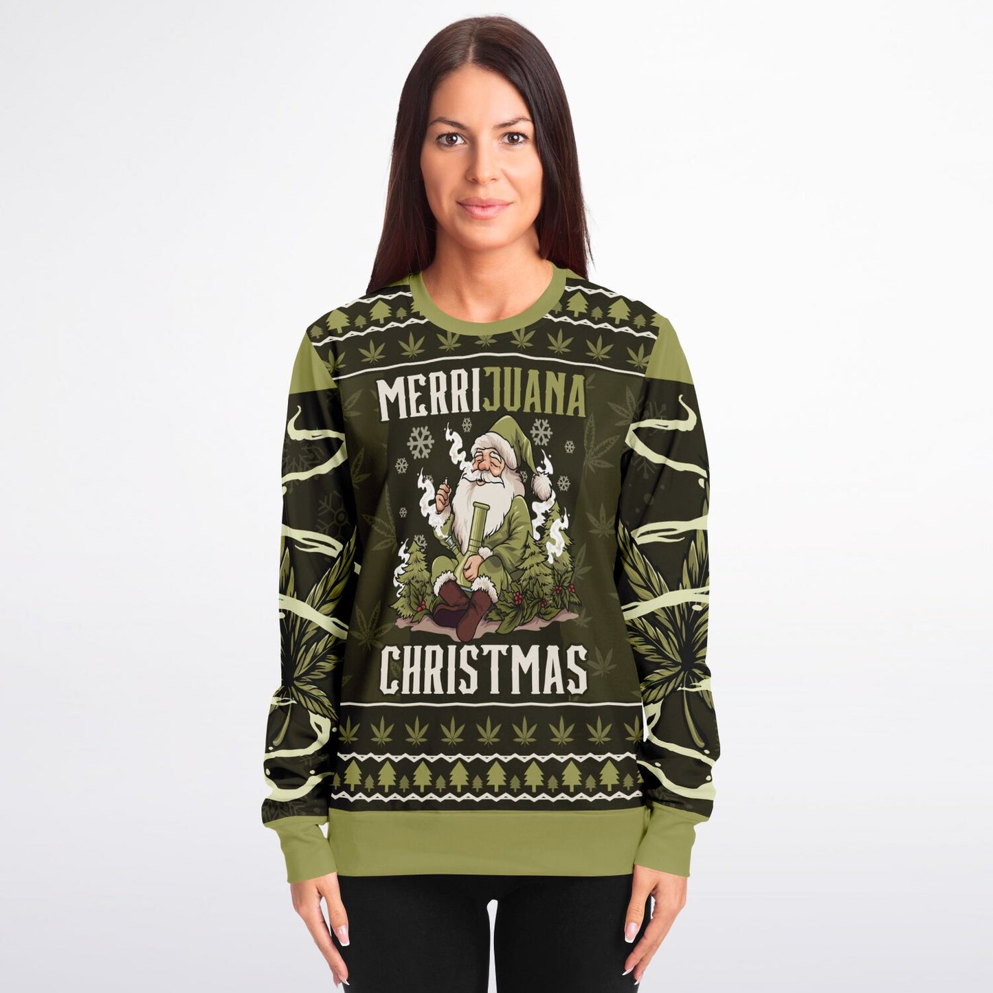 Merrijuana Christmas Weed Sweatshirt