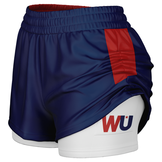 WU - Women's 2-in-1 Shorts - AOP