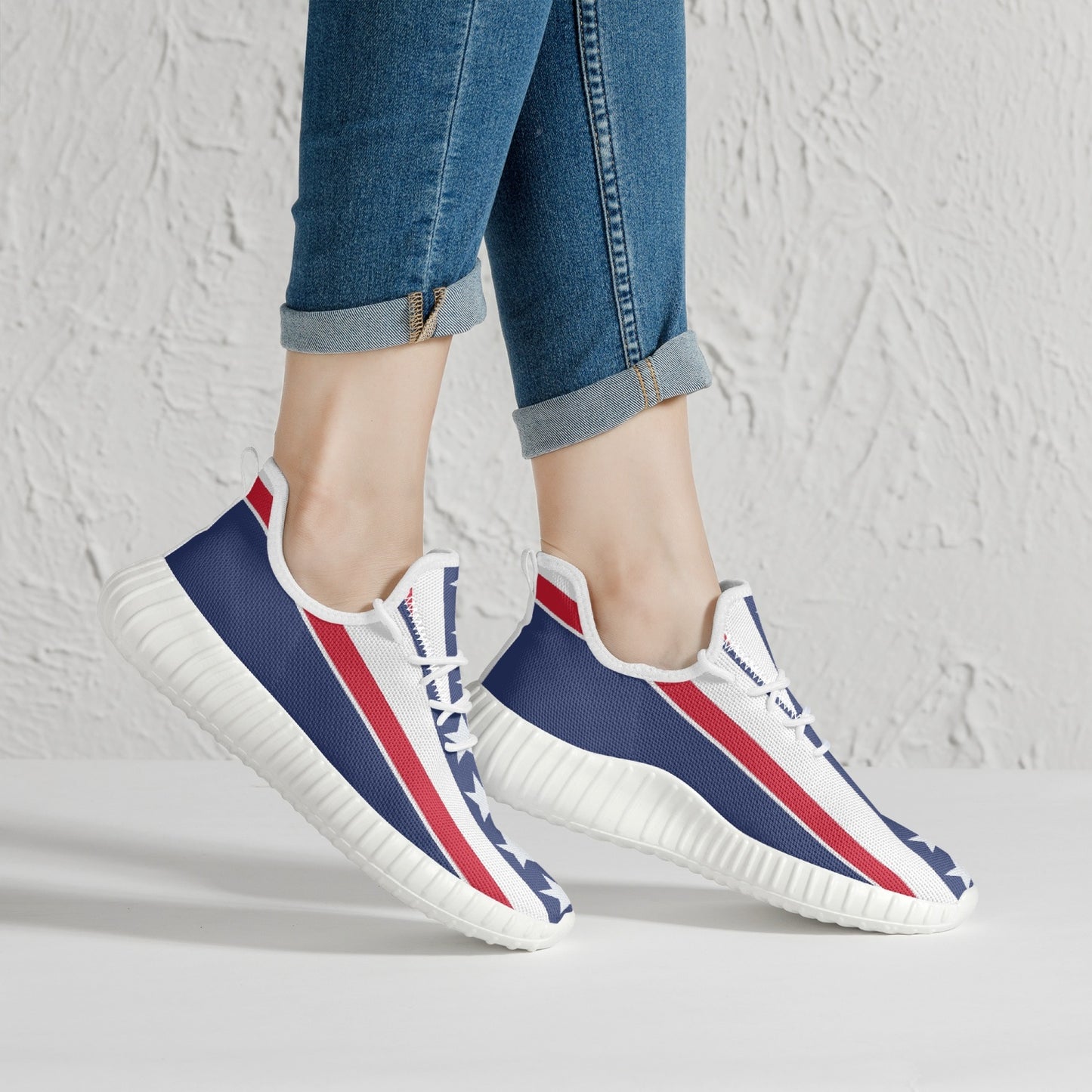 Flag Mesh Knit Sneakers