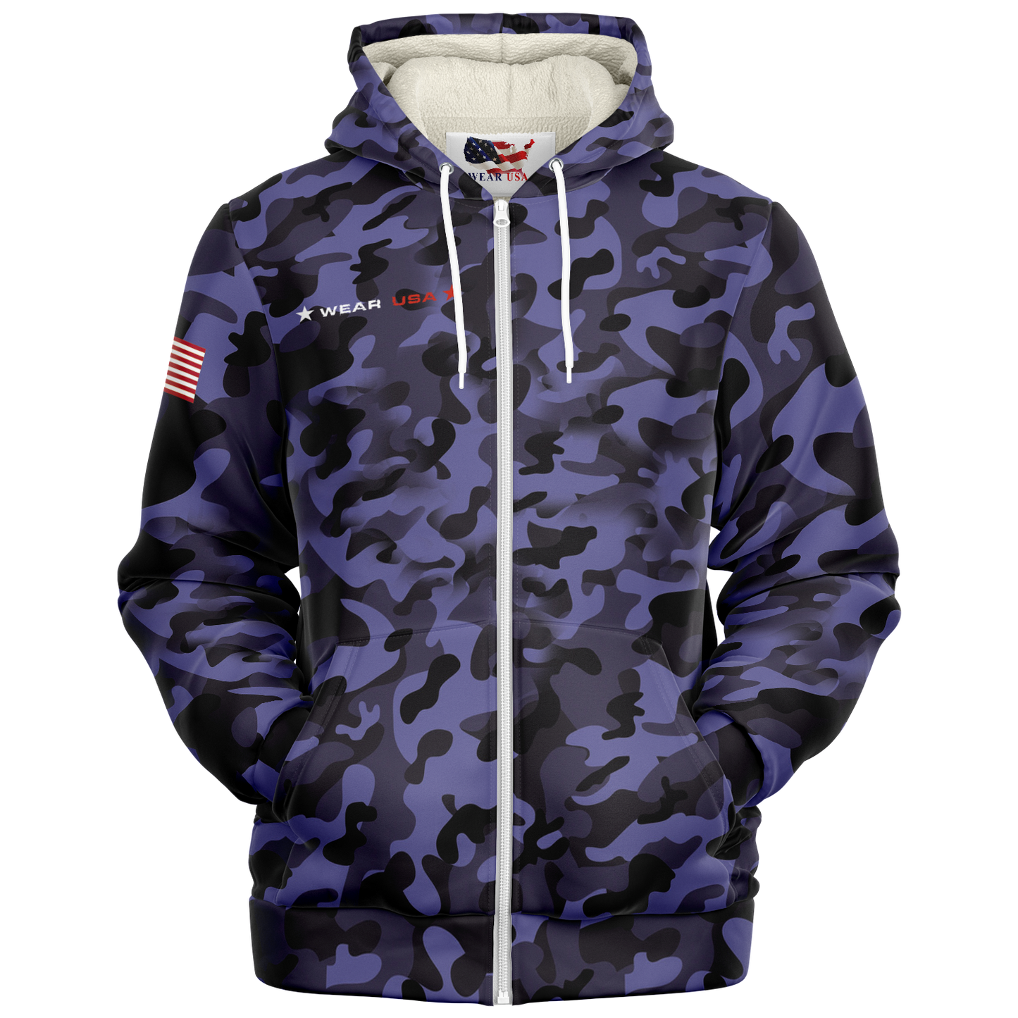 WEAR USA Army B Open Hoodie