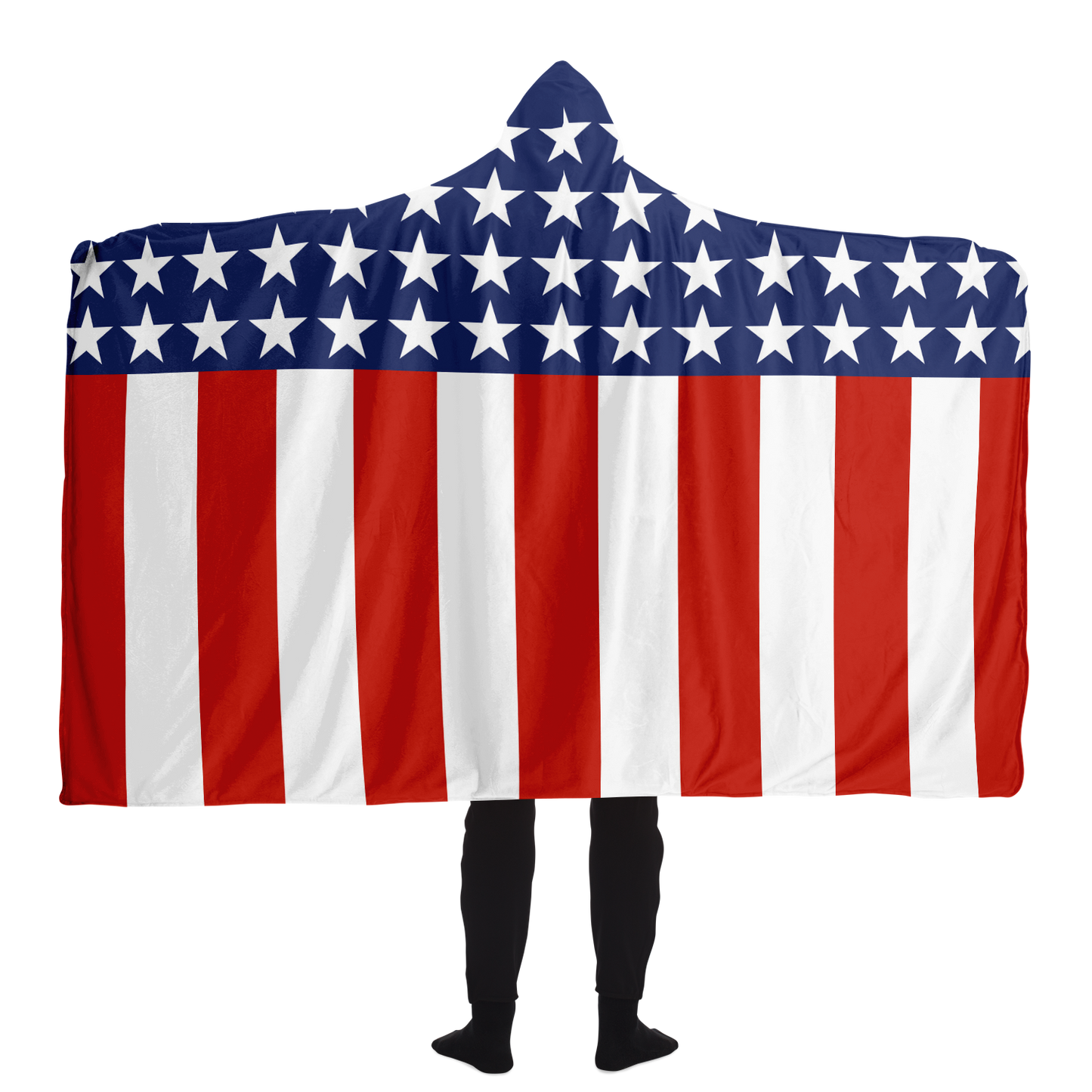 Flag Hooded Blanket