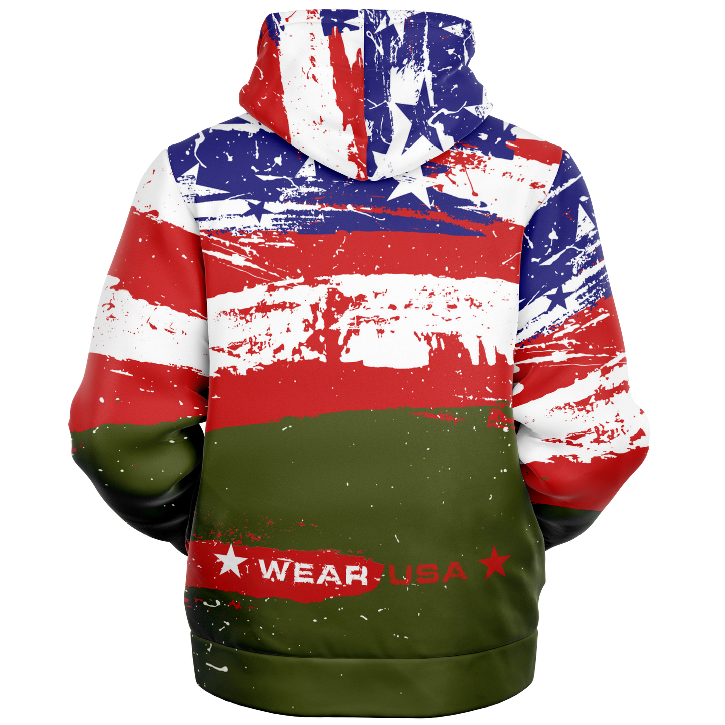 WEAR USA Splash Flag Open Hoodie G