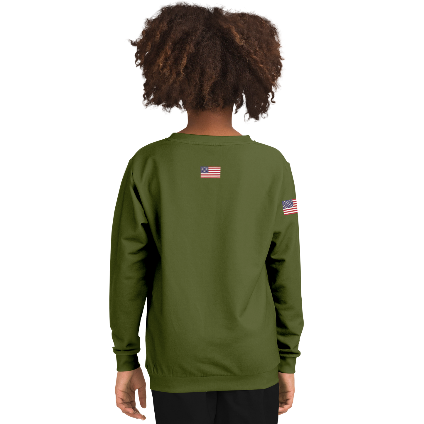 WEAR USA Army Green Eagle Sweatshirt