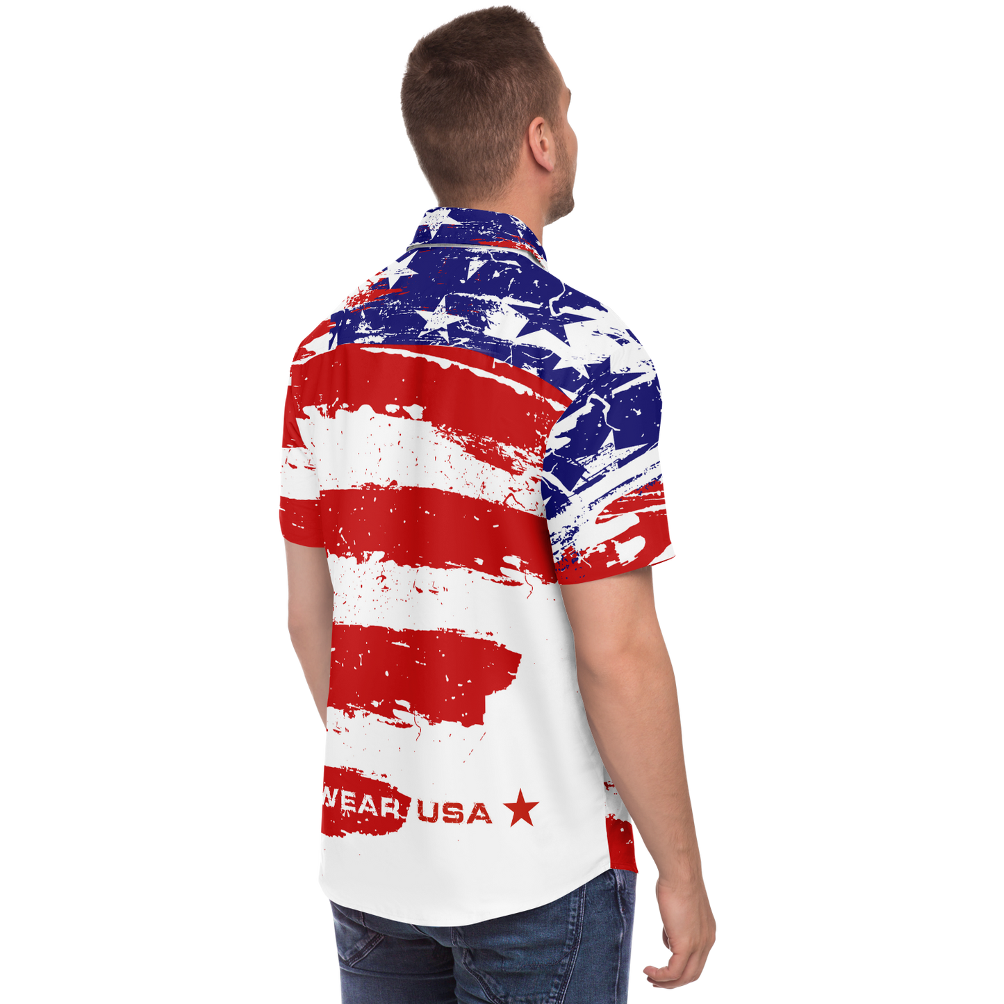 WEAR USA Splash Flag Shirt