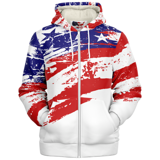 WEAR USA Splash Flag Open Hoodie W