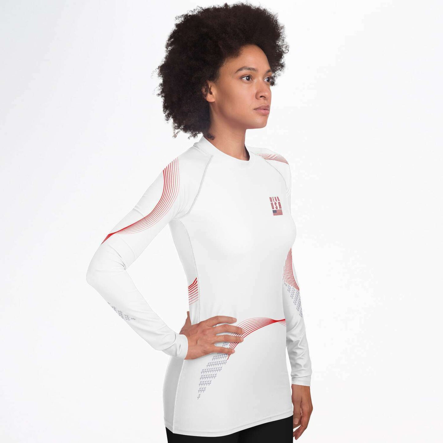 FLAG Rashguard Lines Women