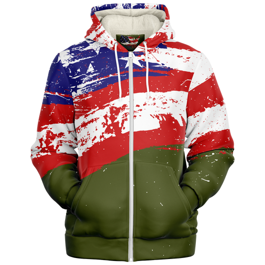 WEAR USA Splash Flag Open Hoodie G