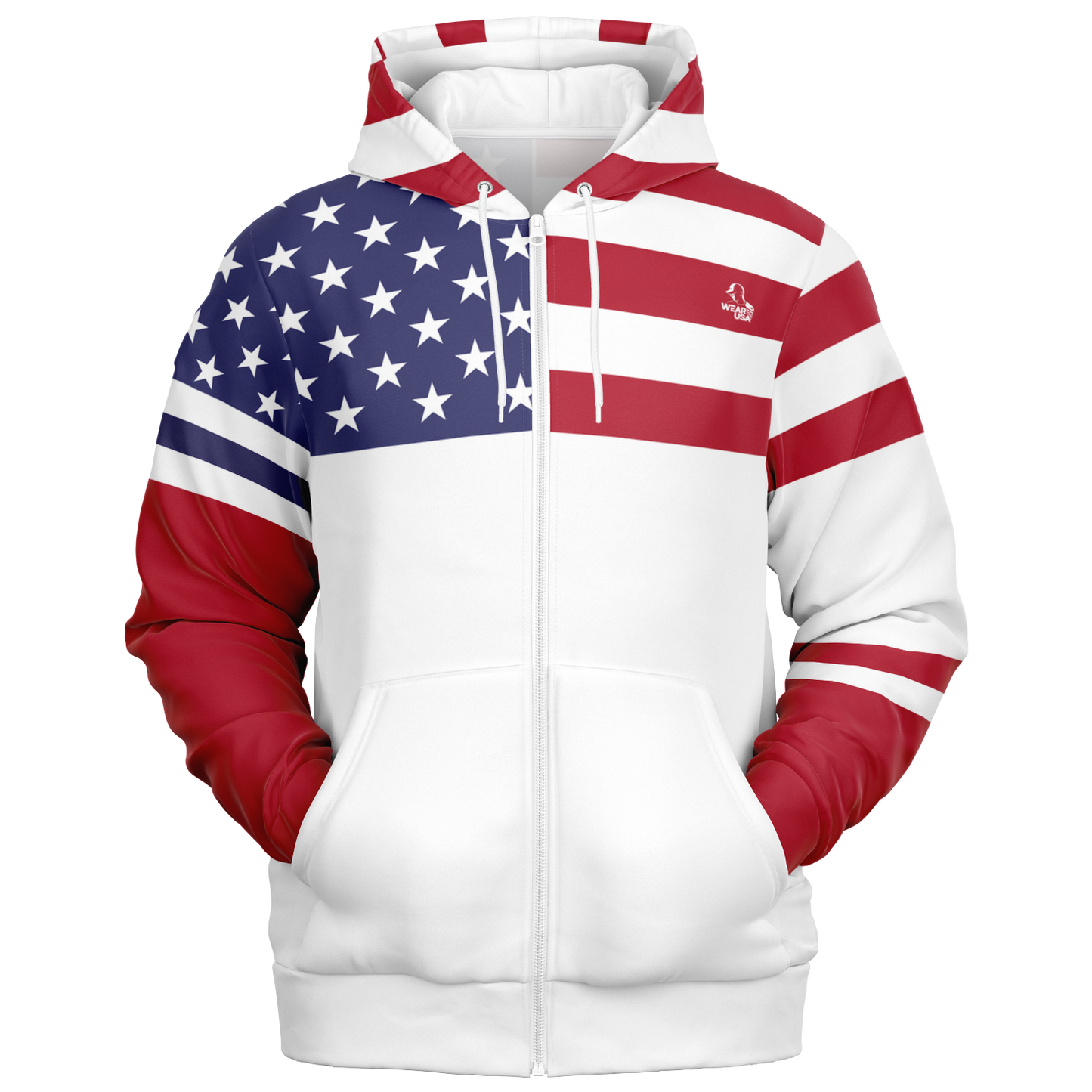 4TH of July Zip-Up Hoodie