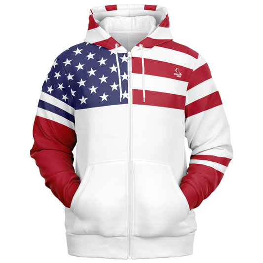 4TH of July Zip-Up Hoodie