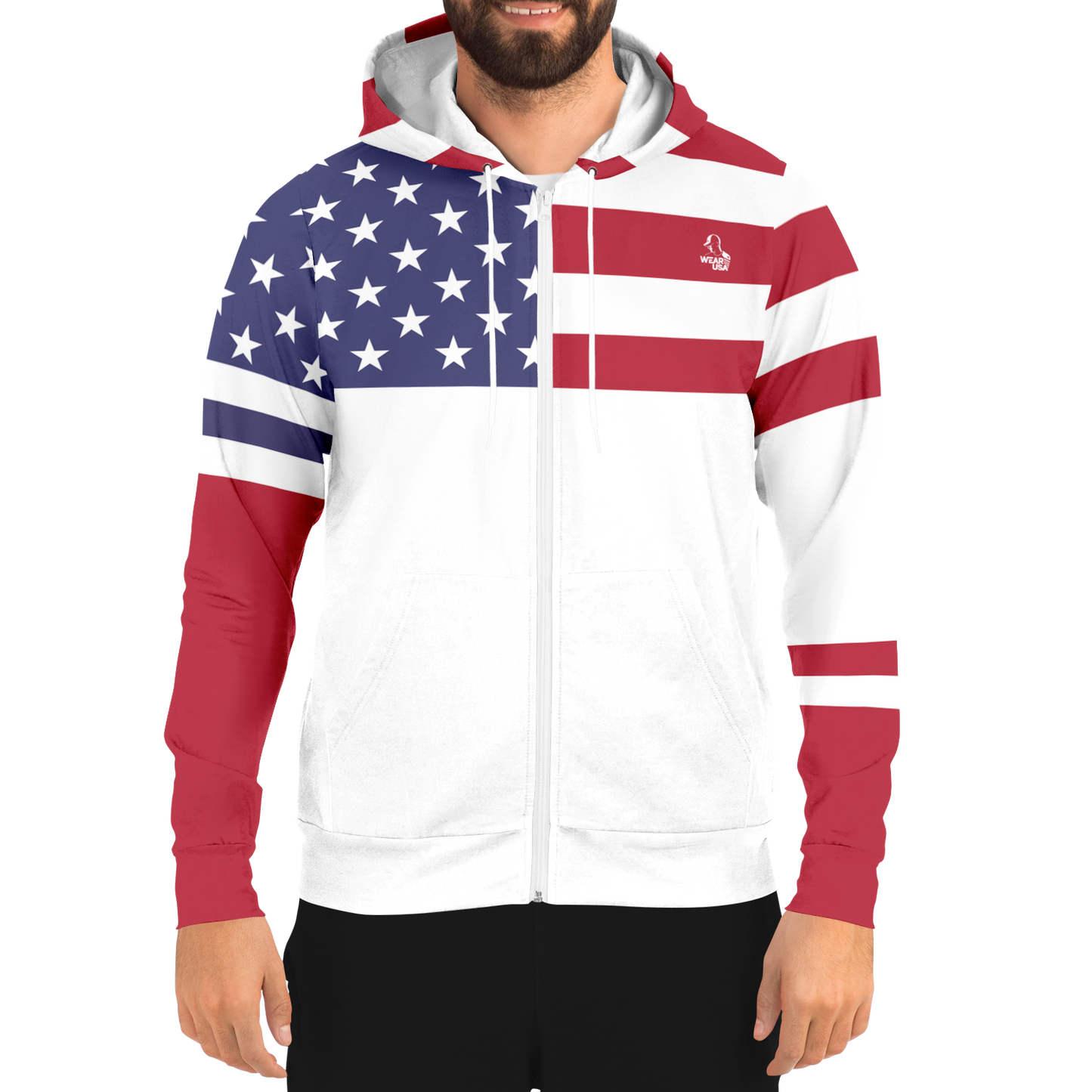 4TH of July Zip-Up Hoodie