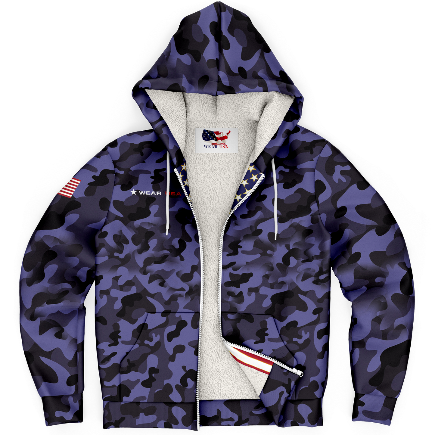 WEAR USA Army B Open Hoodie