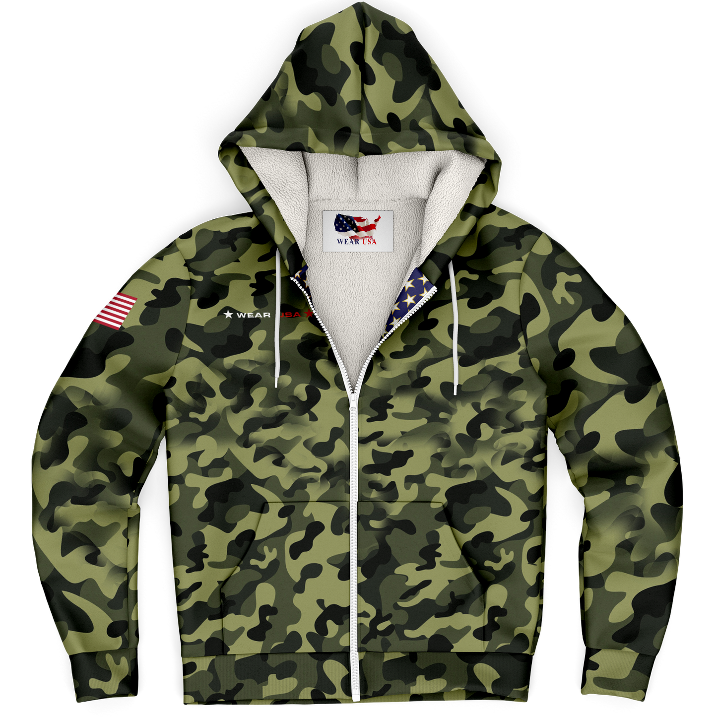 WEAR USA Army G Open Hoodie