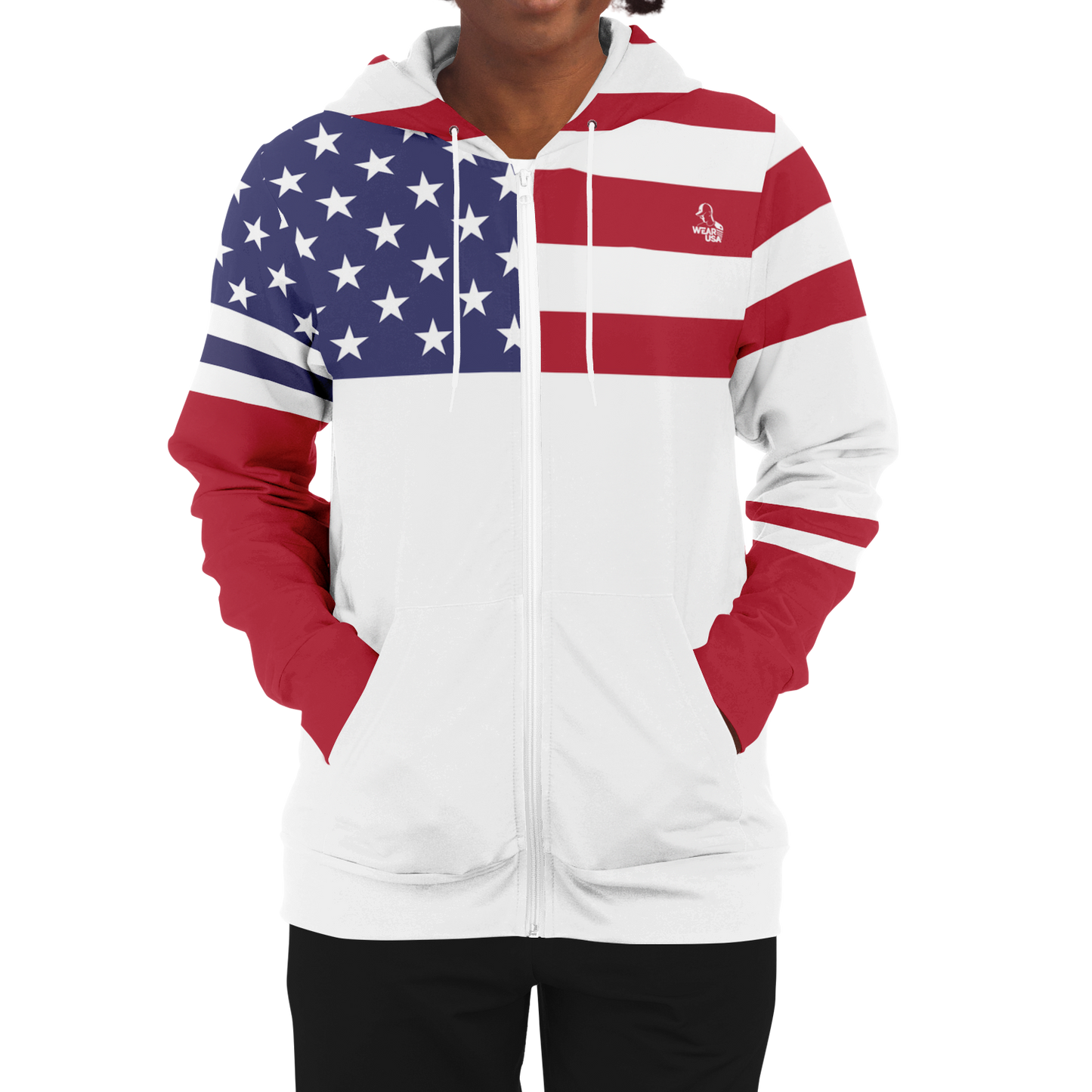 4TH of July Zip-Up Hoodie