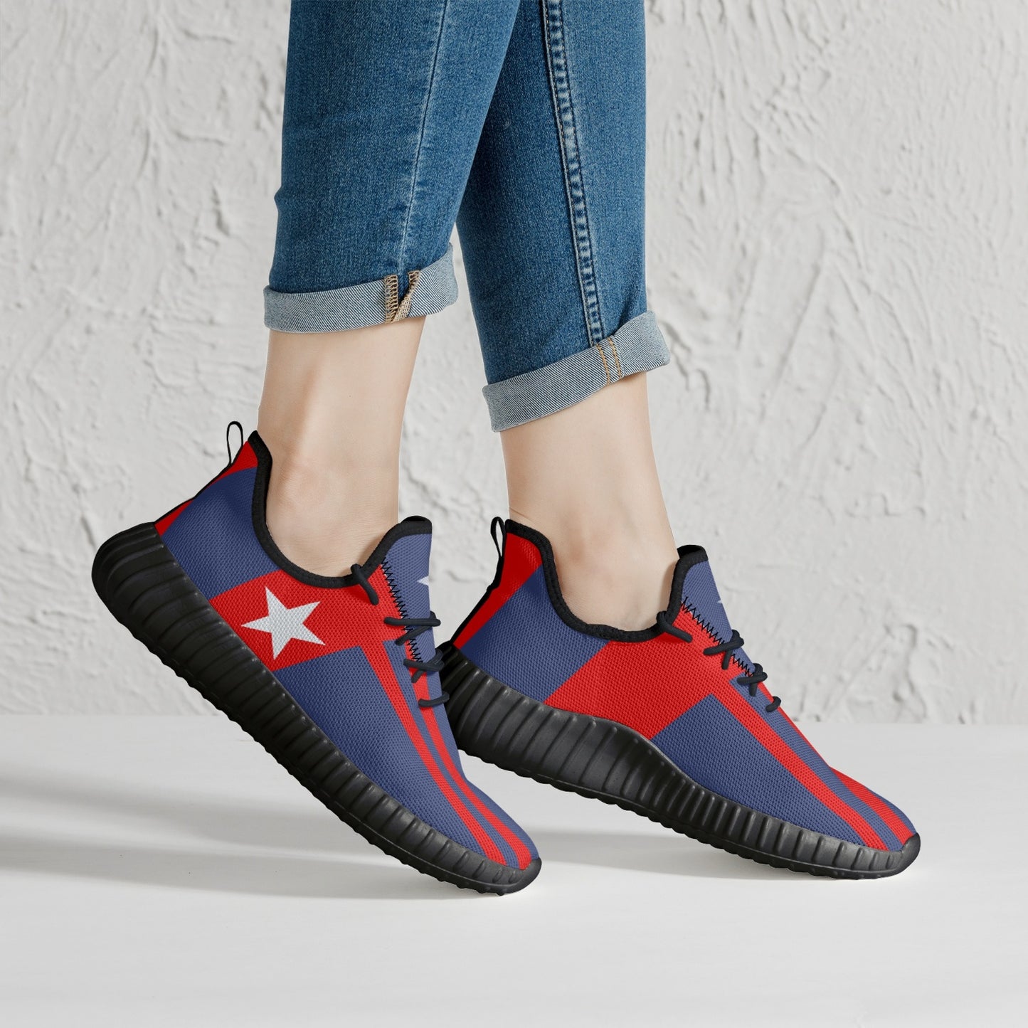 STARS & BARS Mesh Knit Sneakers