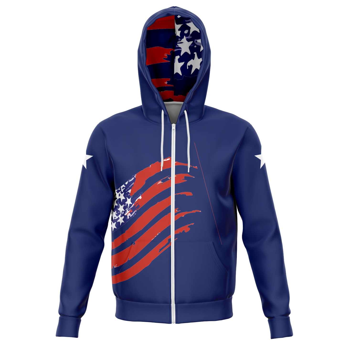 WEAR USA Zip-up Flag Hoodie