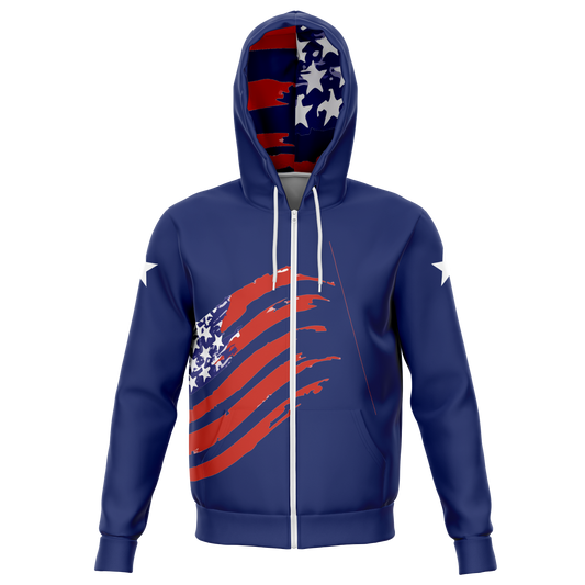 WEAR USA Zip-up Flag Hoodie