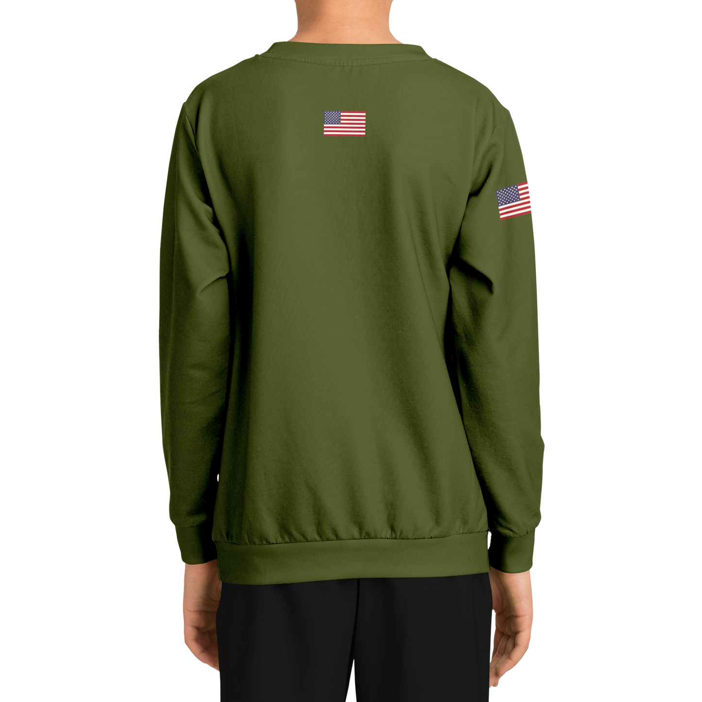 WEAR USA Army Green Eagle Sweatshirt