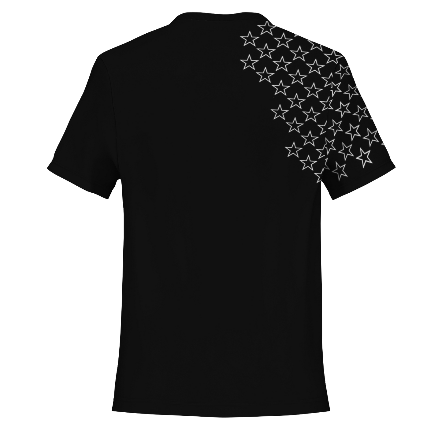 WU - Black Pocket T-shirt - AOP