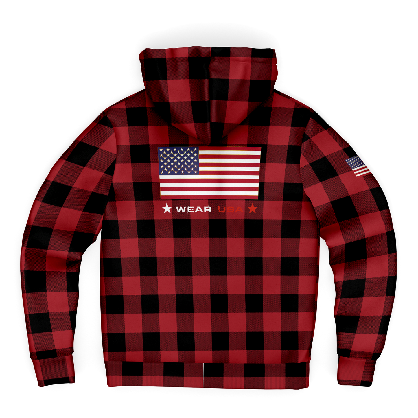 WEAR USA Checked Open Hoodie