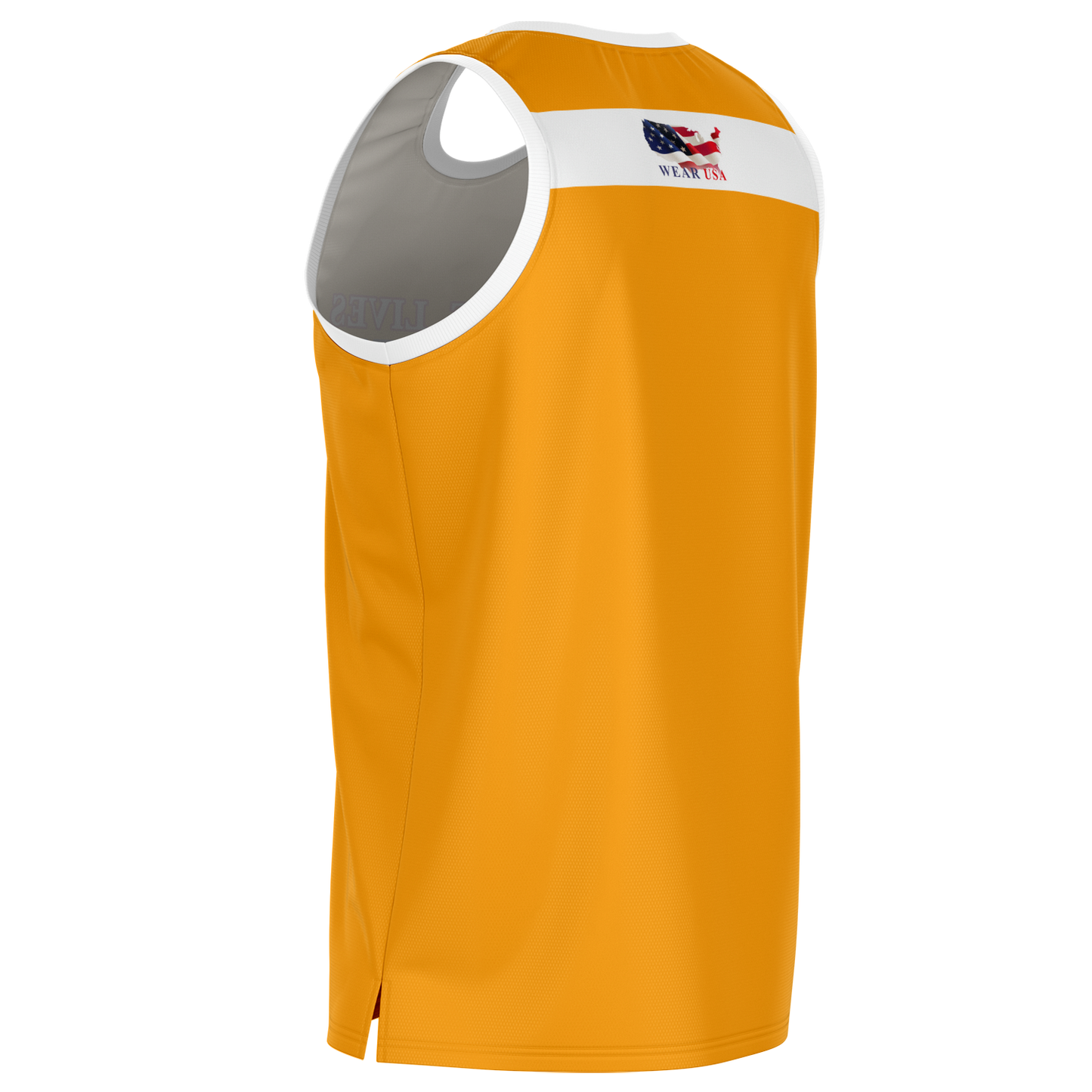 Orange LM Basketball Jersey 2