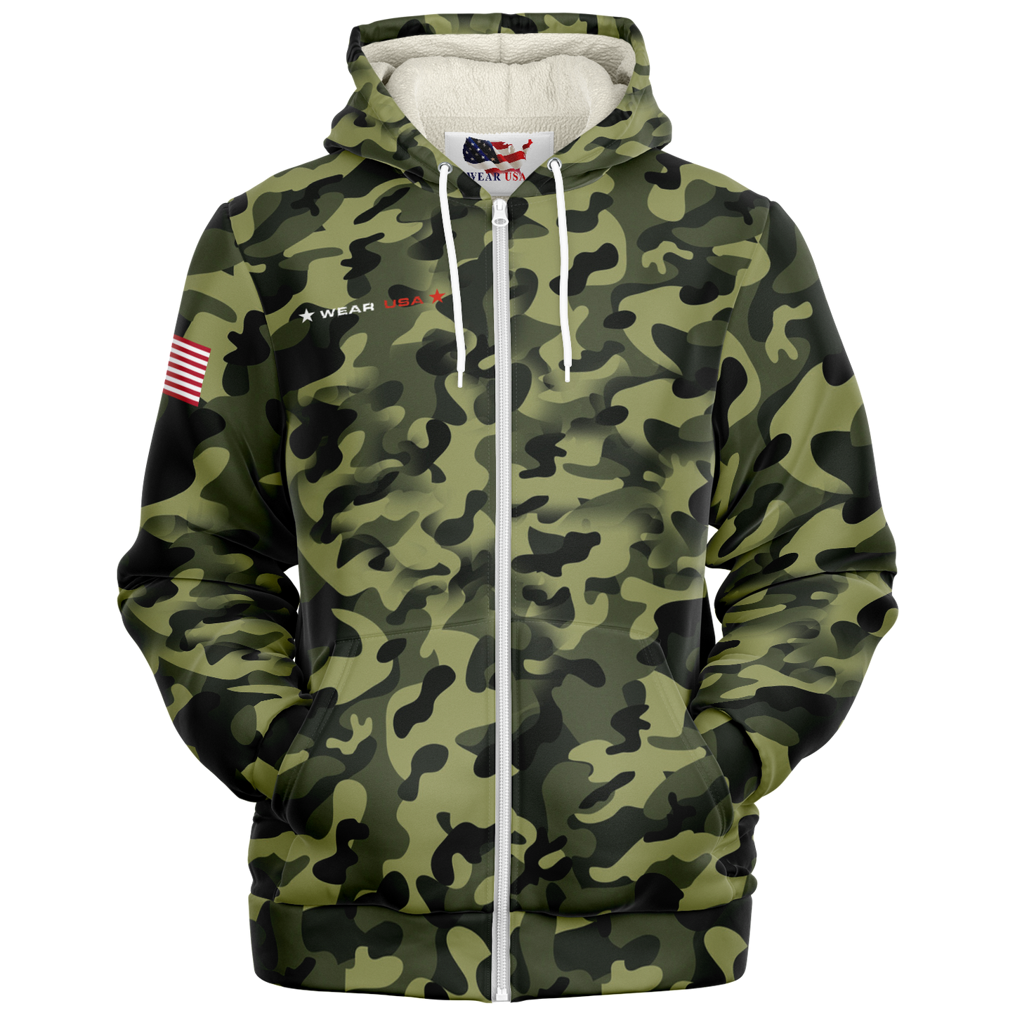 WEAR USA Army G Open Hoodie