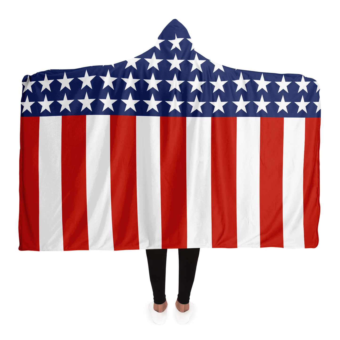 Flag Hooded Blanket