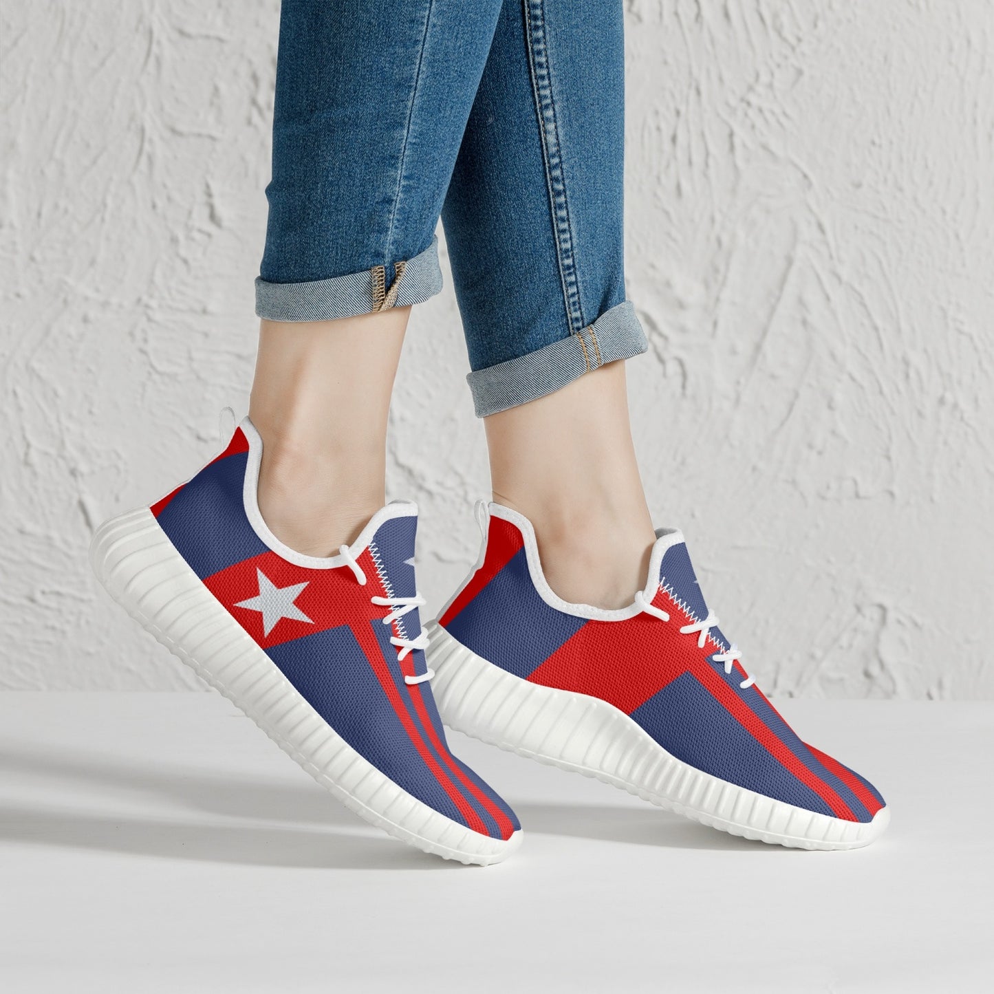 STARS & BARS Mesh Knit Sneakers