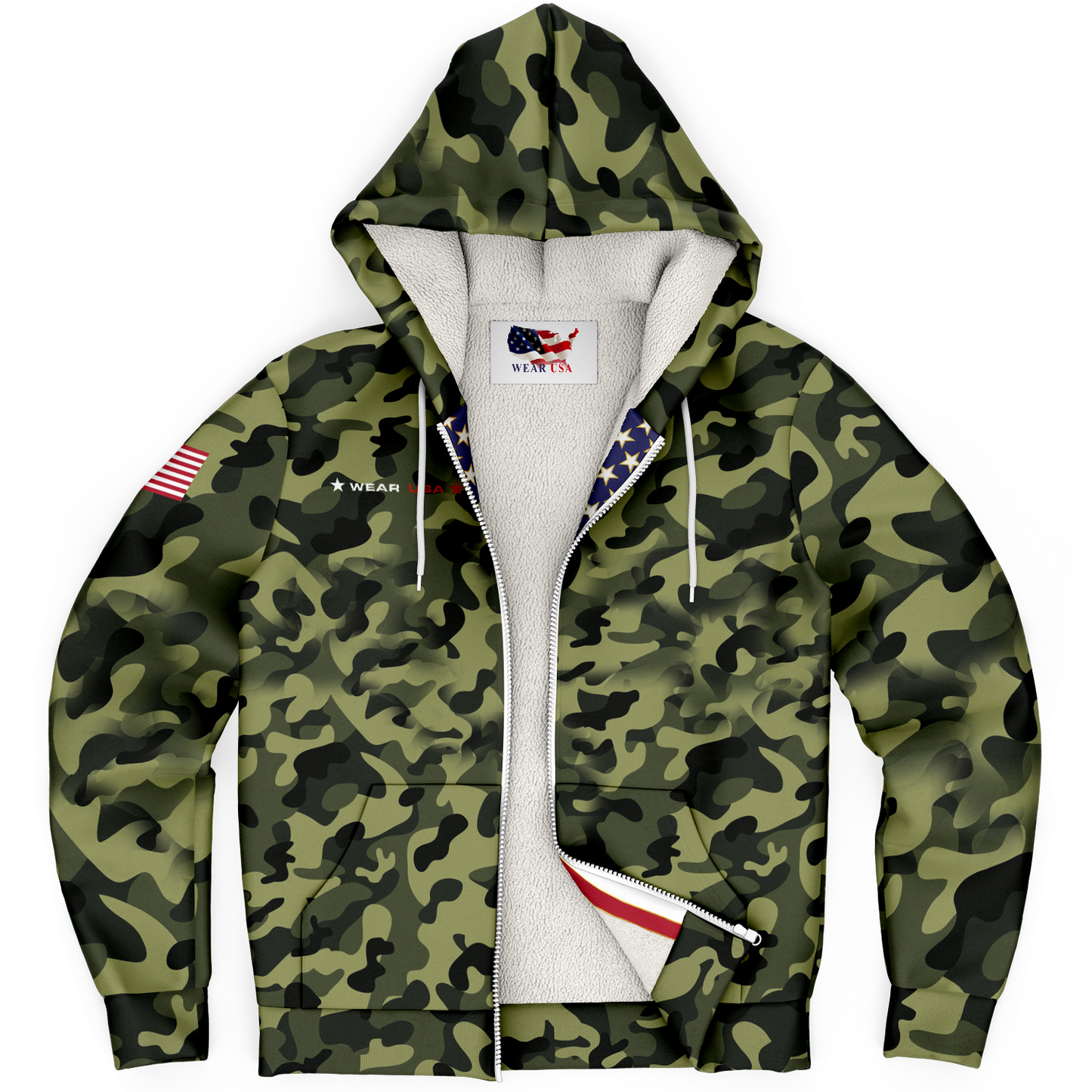 WEAR USA Army G Open Hoodie