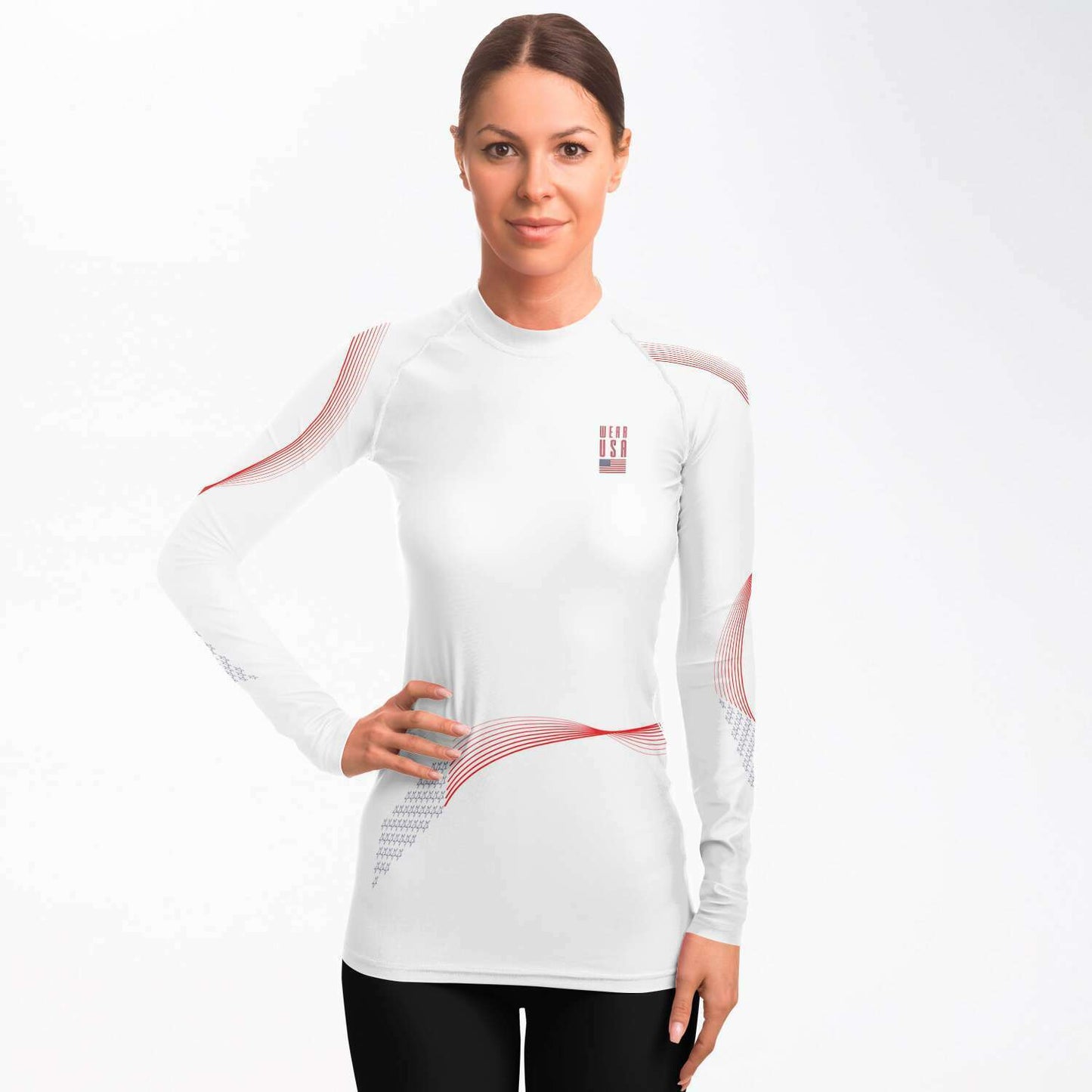 FLAG Rashguard Lines Women