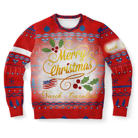 NORTH CAROLINA XMAS SWEATER