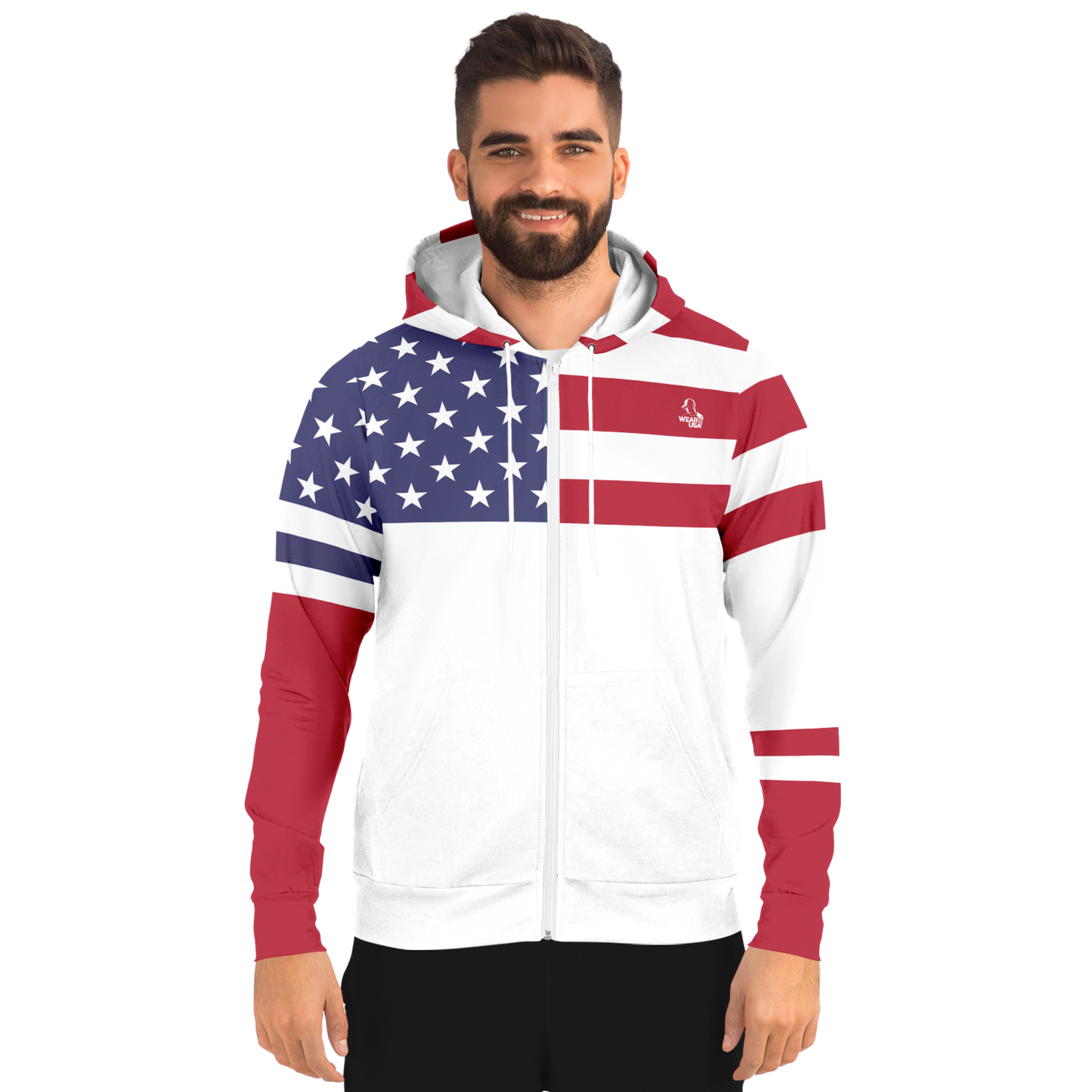 4TH of July Zip-Up Hoodie