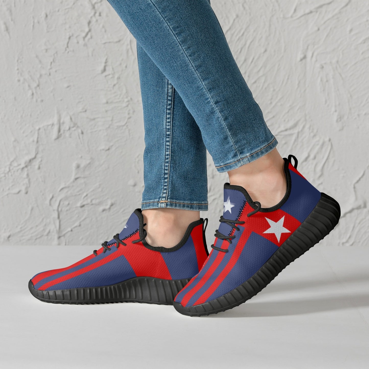 STARS & BARS Mesh Knit Sneakers