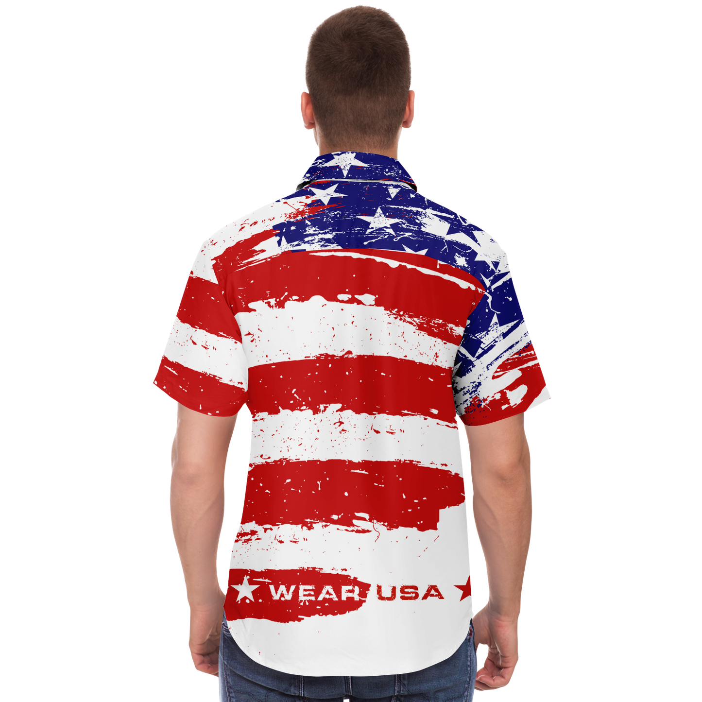 WEAR USA Splash Flag Shirt