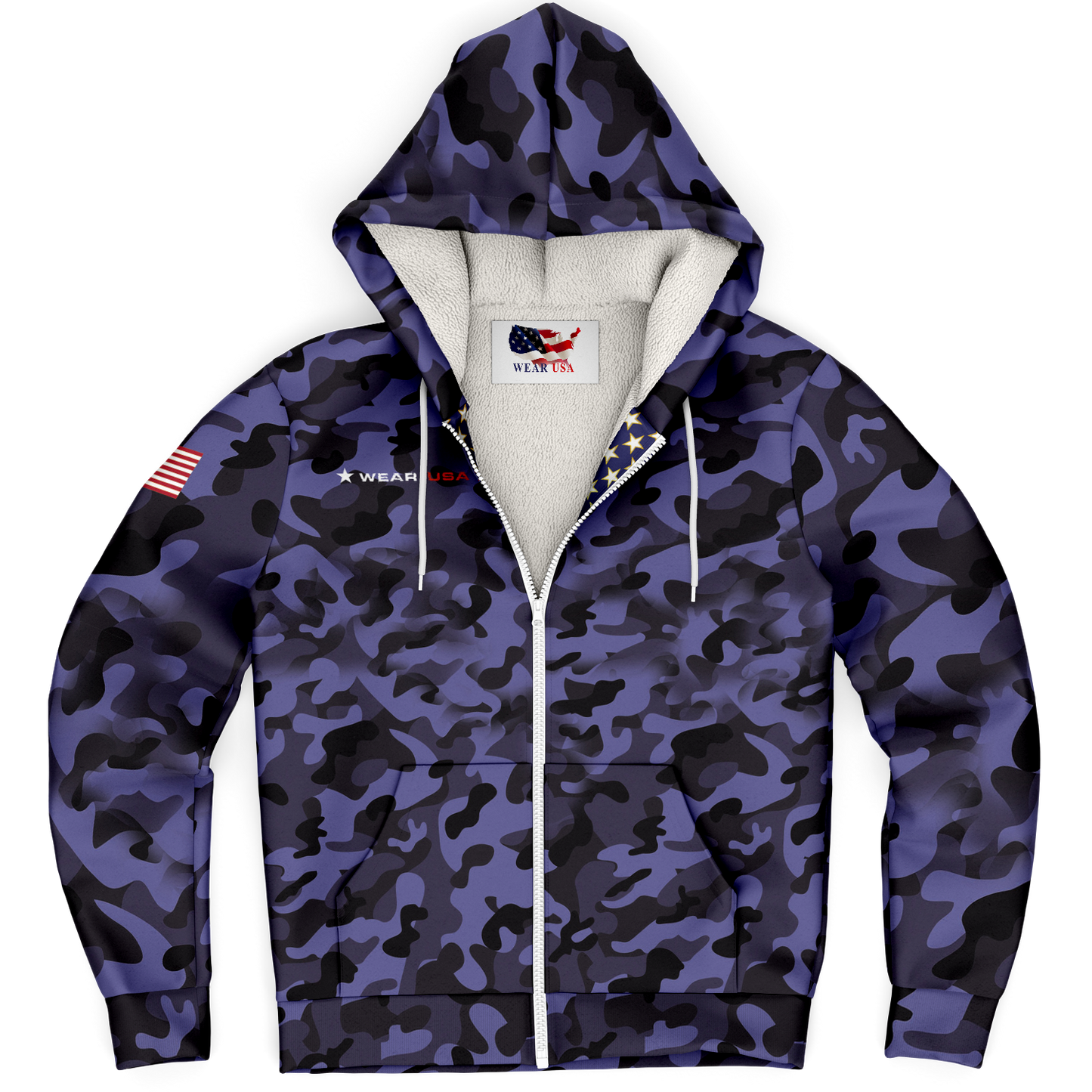 WEAR USA Army B Open Hoodie