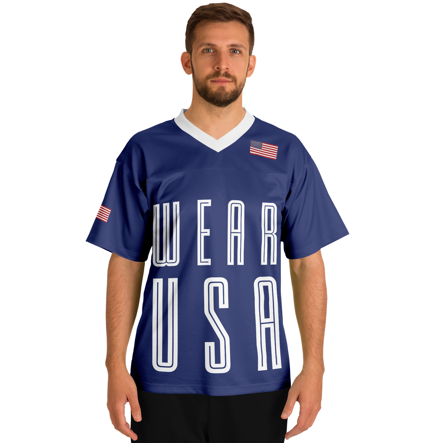 WEAR USA Flag Baseball Jersey