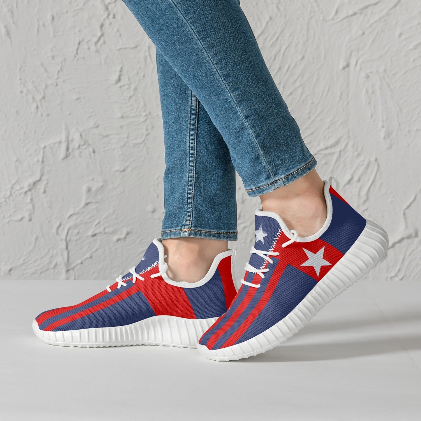 STARS & BARS Mesh Knit Sneakers