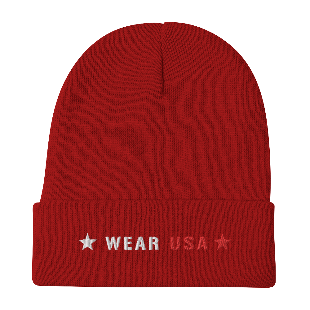 WEAR USA Embroidered Beanie