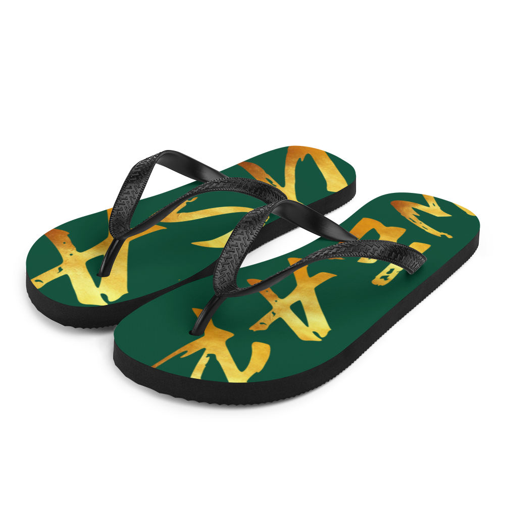 WEAR USA Green Flip-Flops