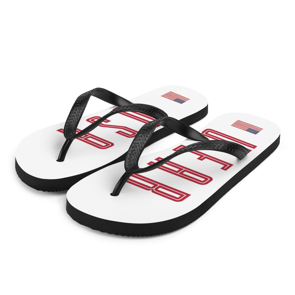 WEAR USA White Flip Flops