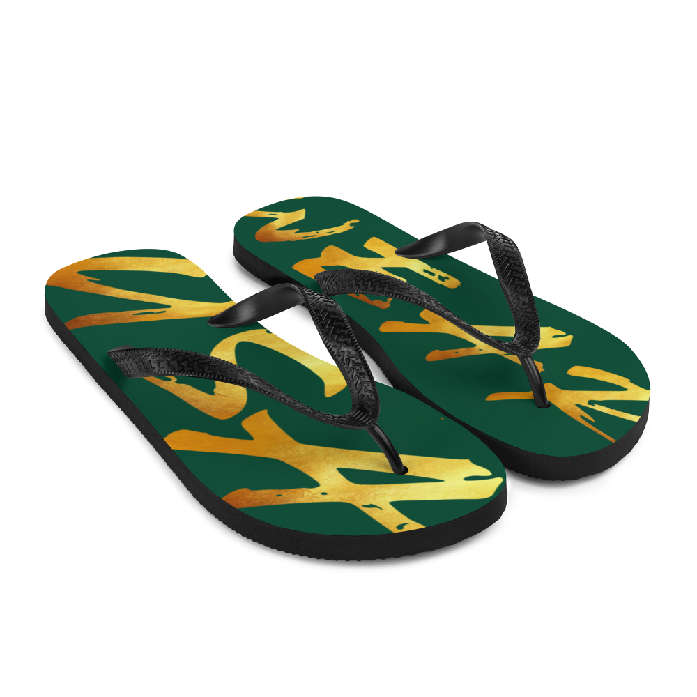 WEAR USA Green Flip-Flops