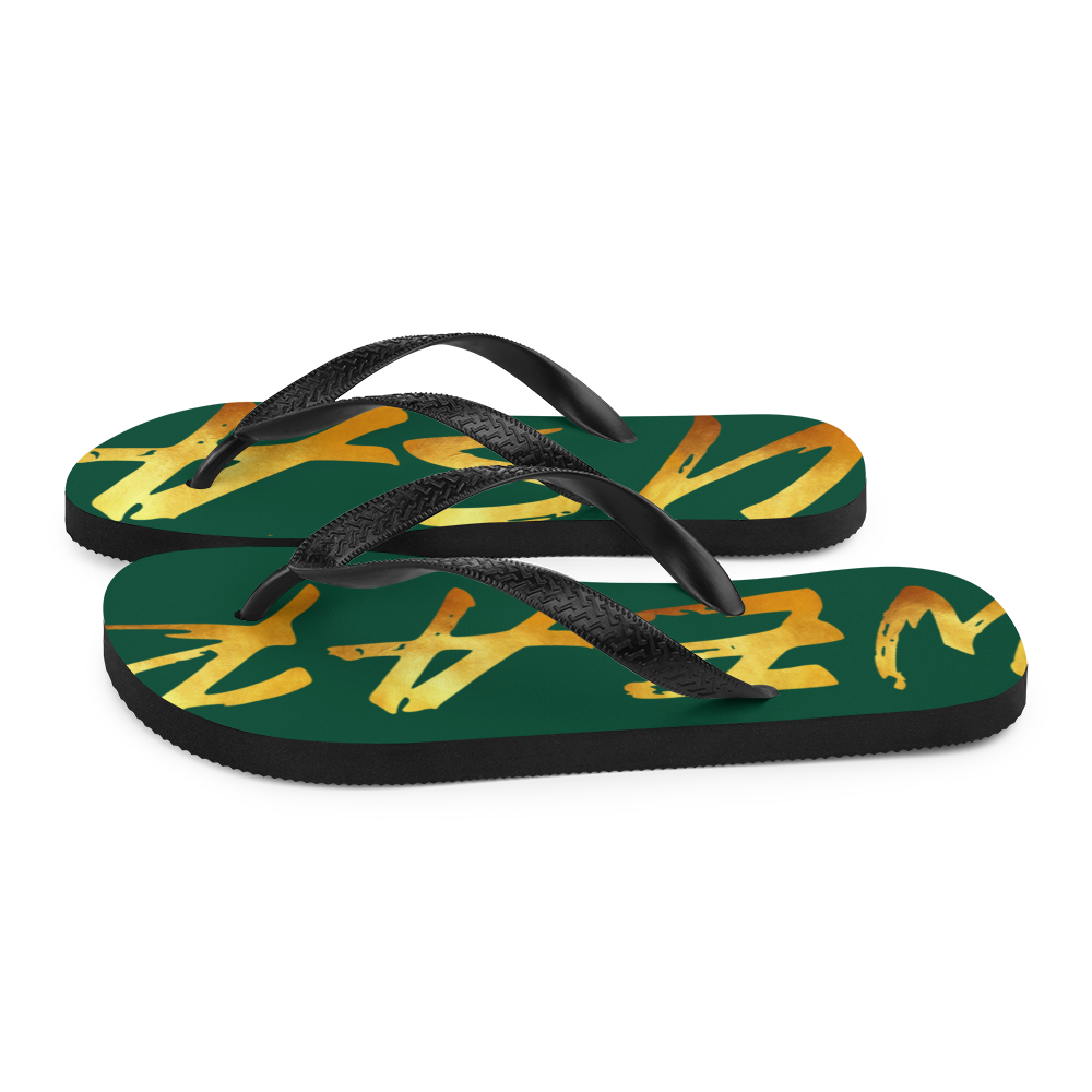 WEAR USA Green Flip-Flops