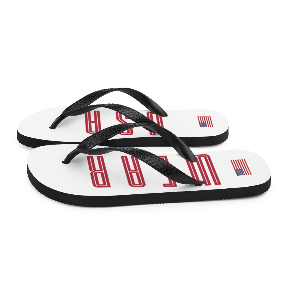 WEAR USA White Flip Flops