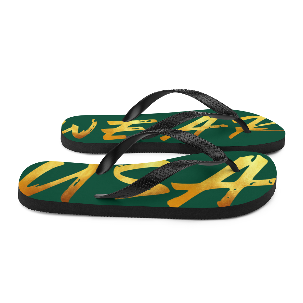 WEAR USA Green Flip-Flops