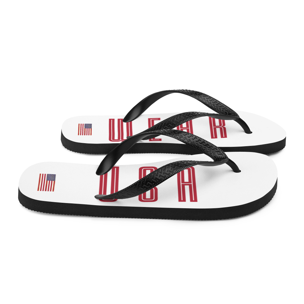 WEAR USA White Flip Flops