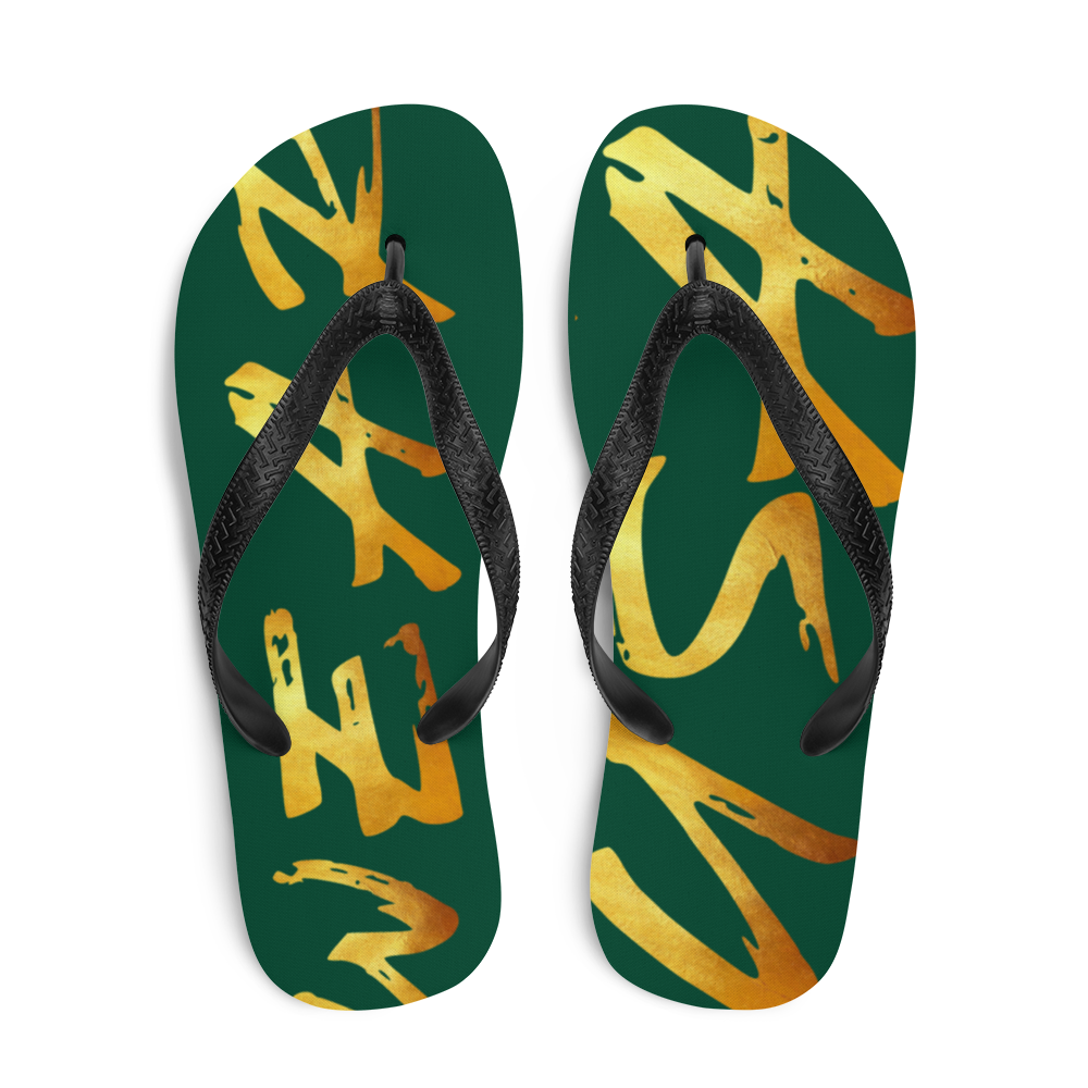 WEAR USA Green Flip-Flops