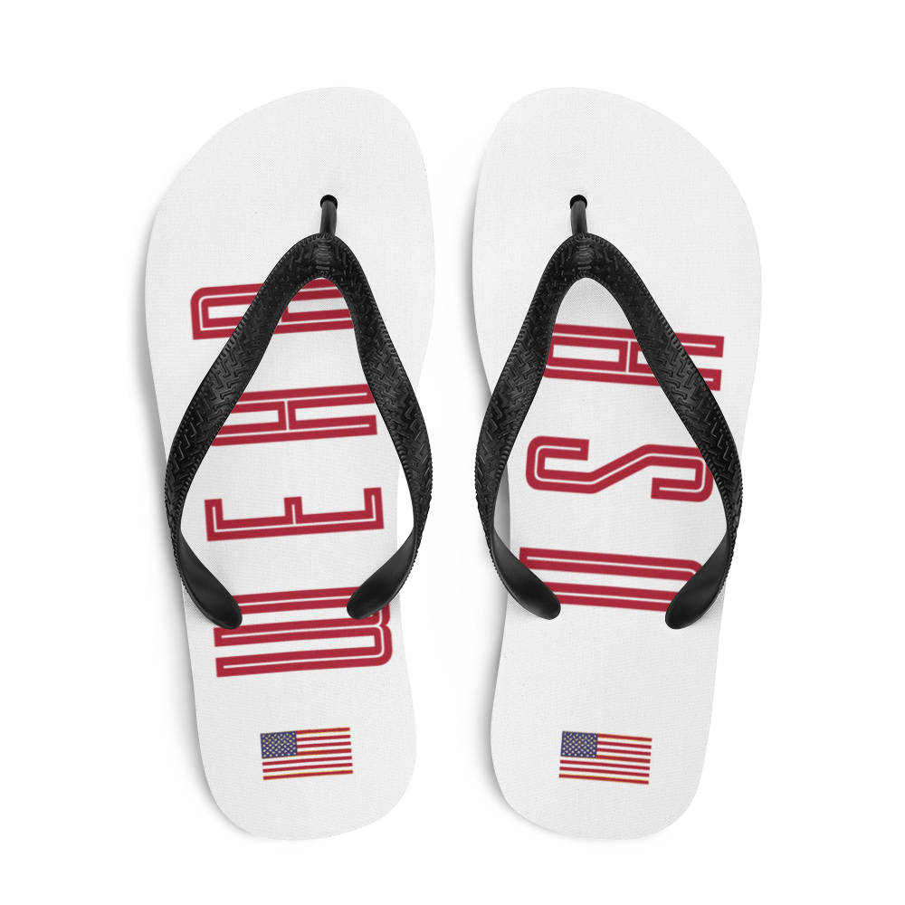 WEAR USA White Flip Flops